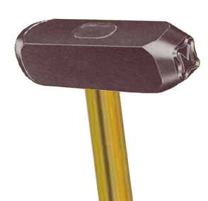 Cut Letter Logo Hammer Stamp